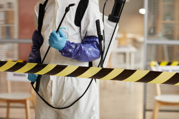 Professional Infectious Disease Decontamination technician working in Chestnut Hill, MA